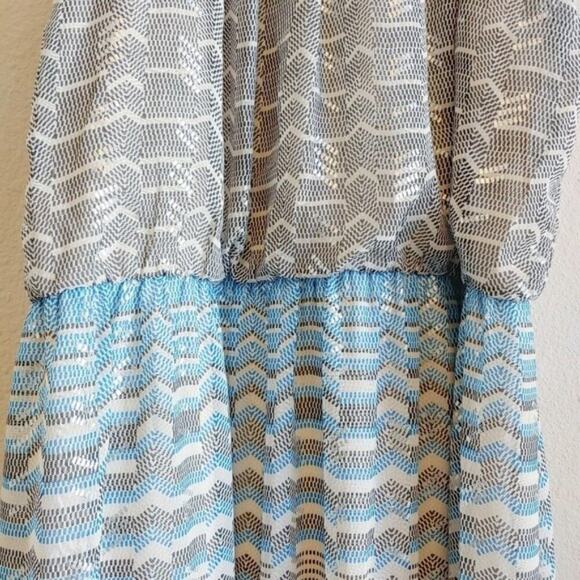 Lily Rose Maxi Dress Halter Boho Sz L - Picture 5 of 11